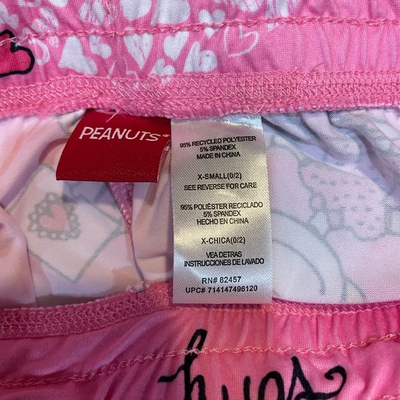 🆕 Peanuts Sleep Jogger Snoopy Love PJ Pants, X-Small - Picture 6 of 7